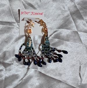 Betsy Johnson dangling earrings